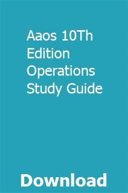 Read Online Aaos 10Th Edition 