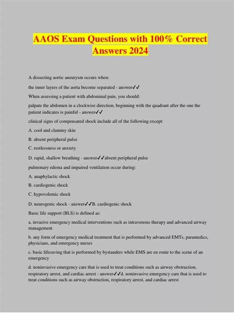 Full Download Aaos Tenth Edition Test Questions 