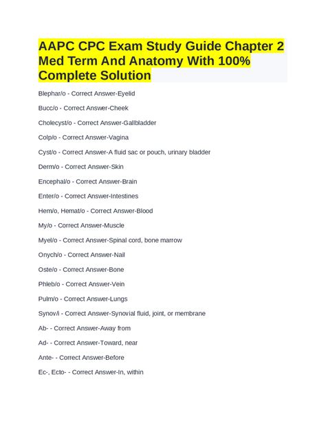 Read Aapc Cpc Exam Study Guide 