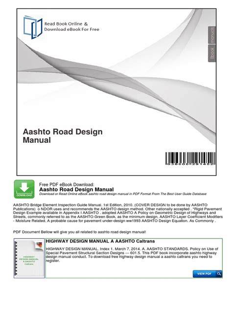 aashto road design manual