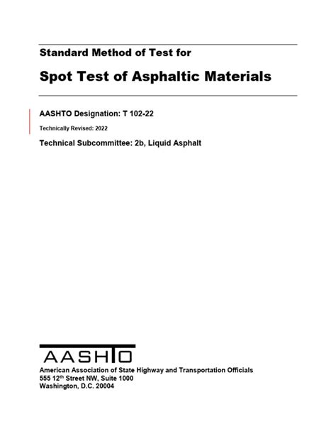 aashto t 102