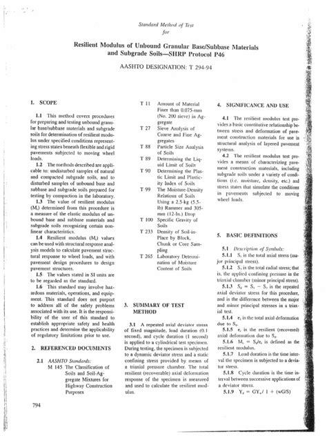 aashto t 294