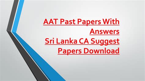 Aat Past Paper