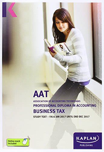 Read Online Aat Business Tax Fa2016 Study Text Aat Study Texts Aq2016 