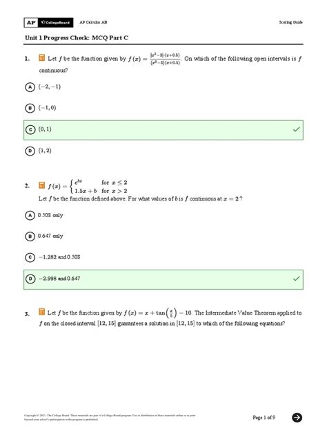Ab Sg Unit 1 Progress Check Mcq Part C 4