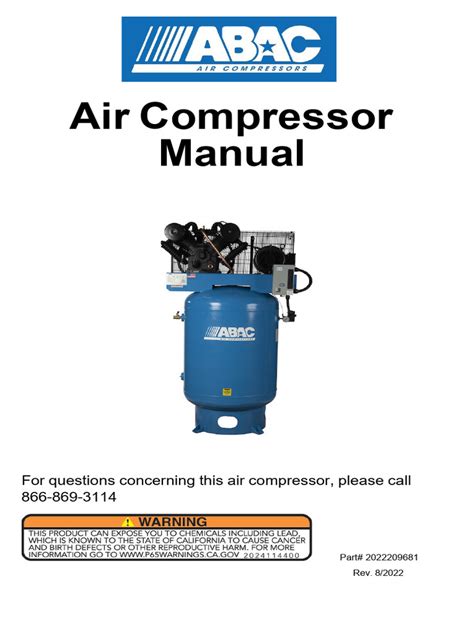 Abac Air Compressor Manual