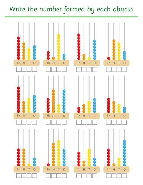 abacus exercises for kids
