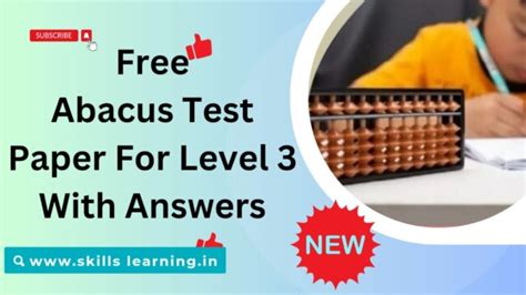 Read Online Abacus Test Paper 