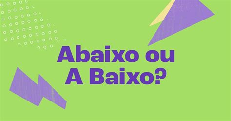 Abaixo A Baixo