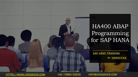 abap programming for sap hana ha400v11