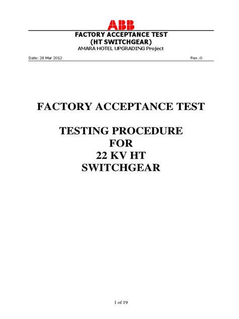 Abb Relay Testing Handbook