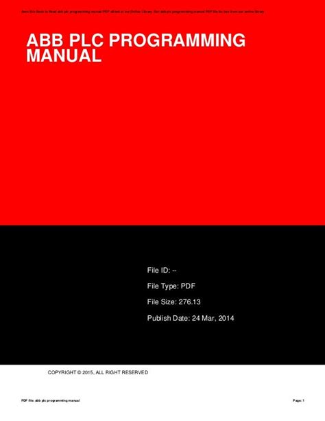Read Abb Plc Manual Pdf Wordpress 