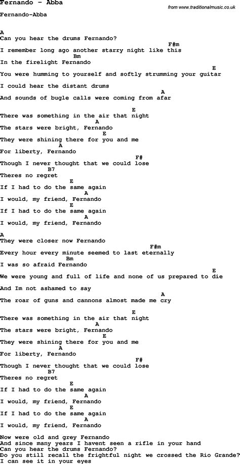 Abba Fernando Lyrics