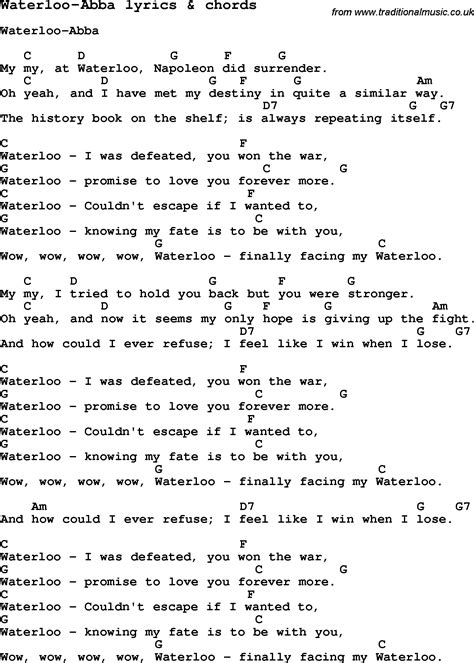 Abba Waterloo Lyrics