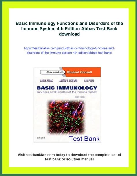 Abbas Basic Immunology 4th Edition Test Bank