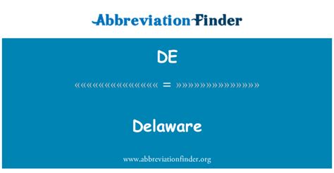abbreviation for delaware