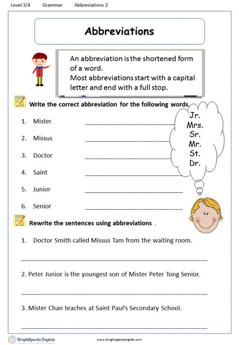Abbreviation Worksheets Easy Teacher Worksheets Abbreviation Worksheet 1st Grade - Abbreviation Worksheet 1st Grade