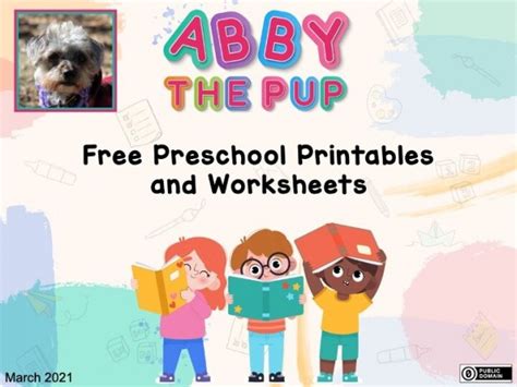 Abby The Pup Free Kindergarten Amp Preschool Printables Preschool Worksheet - Preschool Worksheet