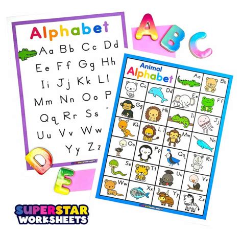 Abc Alphabet Charts Superstar Worksheets Alphabet In Numbers Chart - Alphabet In Numbers Chart
