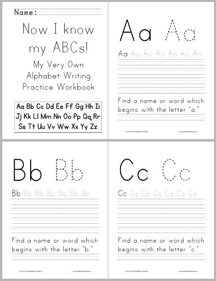Abc Alphabet Workbook For Kids Student Handouts Abc Small Letter Handwriting - Abc Small Letter Handwriting