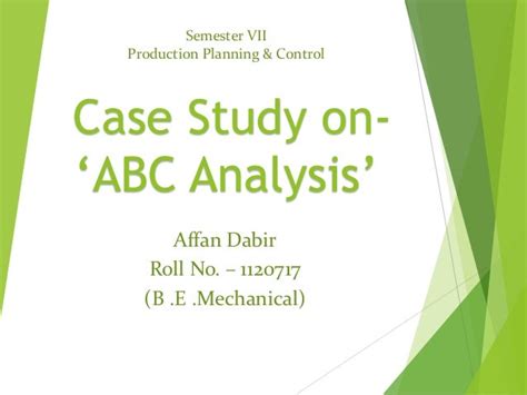abc analysis case study