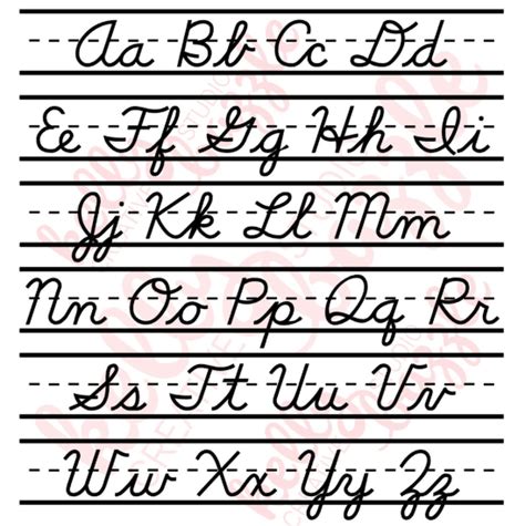 Abc In Cursive Writing
