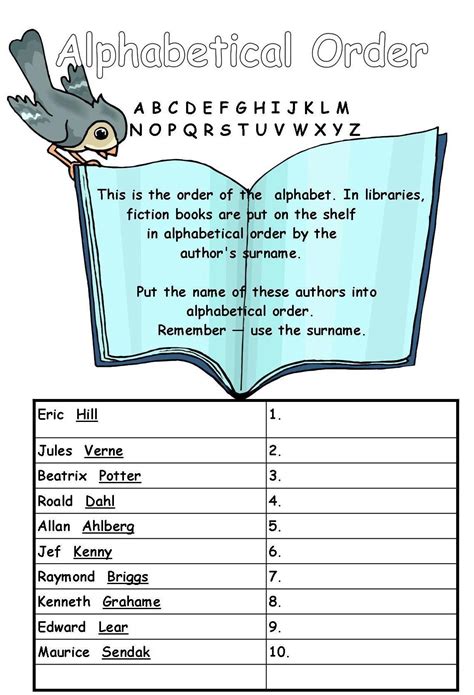 Abc Order An Important Skill For 2nd Grade Abc 2nd Grade - Abc 2nd Grade