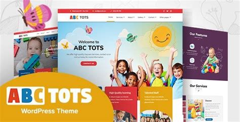 Abc Tots Kindergarten Wordpress Theme Klbtheme Premium Kindergarten Theme - Kindergarten Theme