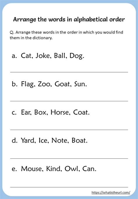 Abc Word Sorting Abc Order Games 4th Grade Word Sorts - 4th Grade Word Sorts
