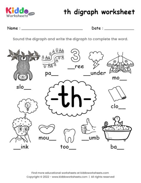 Abc Worksheets For Kindergarten Th Worksheets Kindergarten - Th Worksheets Kindergarten