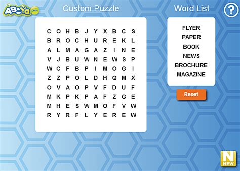 Abcya Word Search Maker