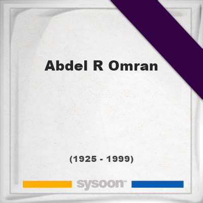 abdel r omran biography of williams