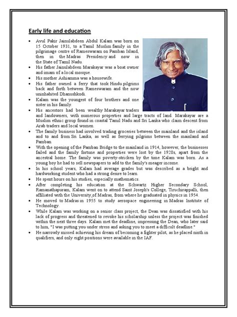 abdul kalam biography pdf directory