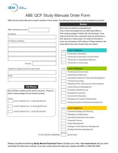 Abe Study Manuals Level 6