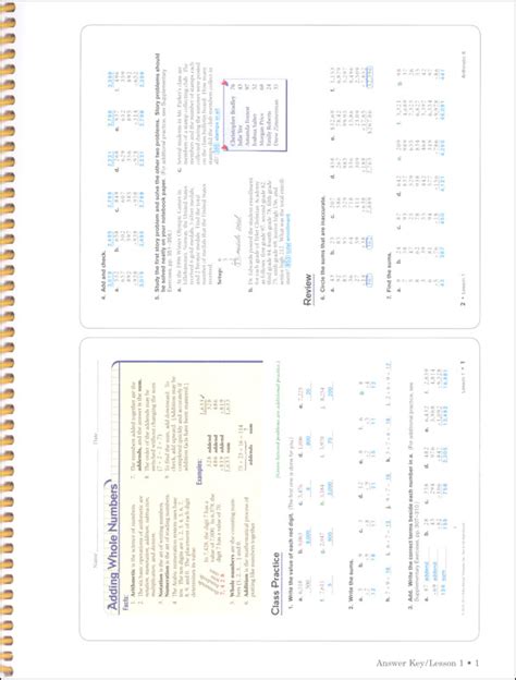 Abeka Arithmetic 6 Answer Key