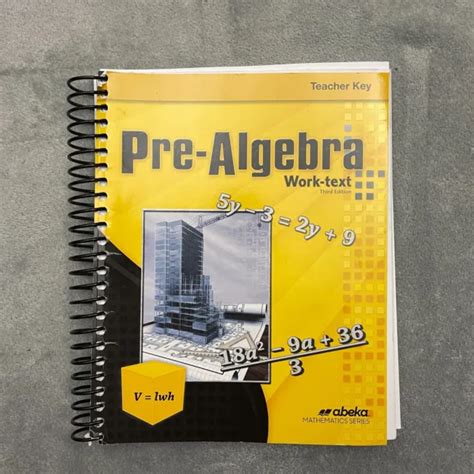Full Download Abeka Third Edition Pre Algebra Answer Key 