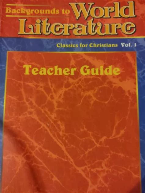Read Abeka World Literature Teacher Guide 