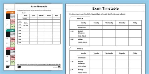 abet exam timetable