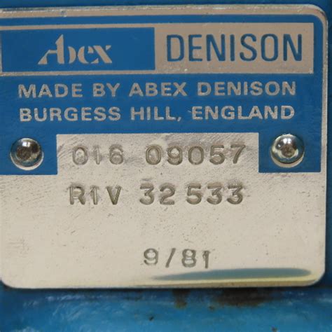 Abex Denison Valve Catalog