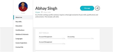 Read Online Abhay Singh Resume 