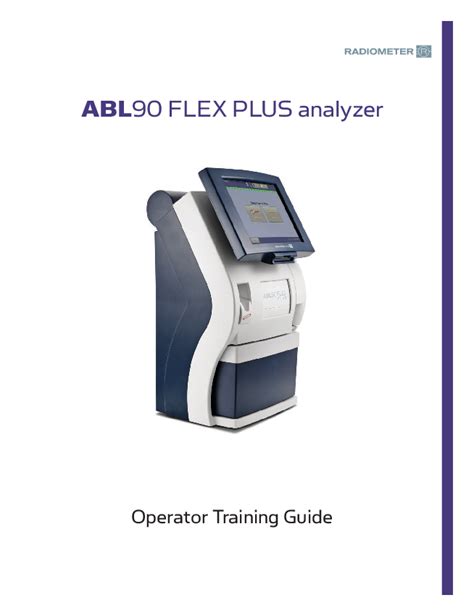 Abl80 Flex Reference Manual Radiometer America Inc