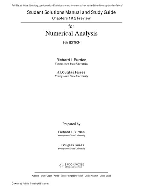 Able Solutions Manual Numerical Analysis Timothy Sauer