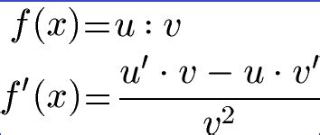 ableitung von brüchen mit variablen