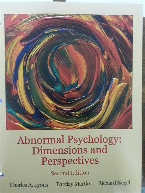 Abnormal Psychology Lyons 4th Edition