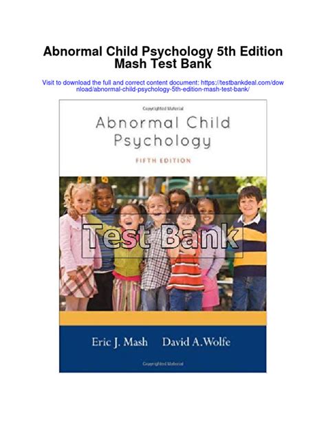 Read Abnormal Child Psychology 5Th Edition 