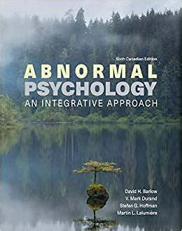 Read Abnormal Psychology Barlow 6Th Edition 