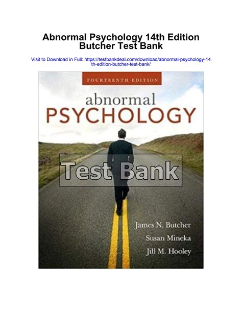 Download Abnormal Psychology Butcher 14Th Edition 