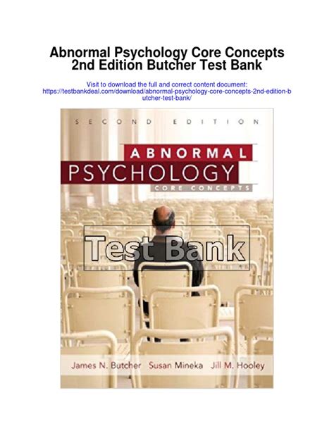 Read Abnormal Psychology Core Concepts 2Nd Edition 