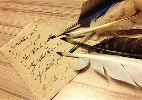 About Feather Pen Writing With Feather Pen - Writing With Feather Pen