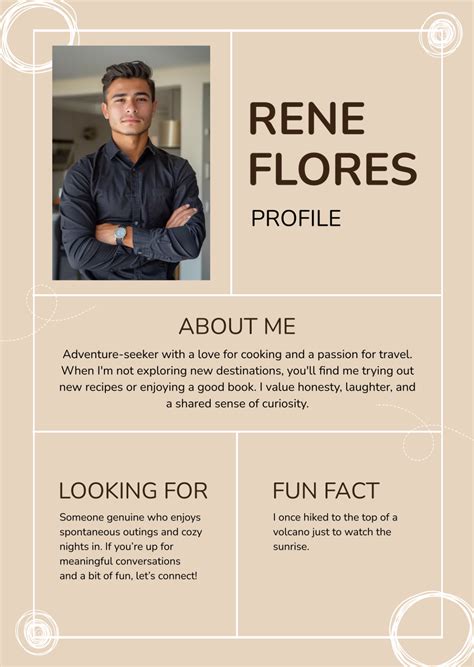 about me template for dating